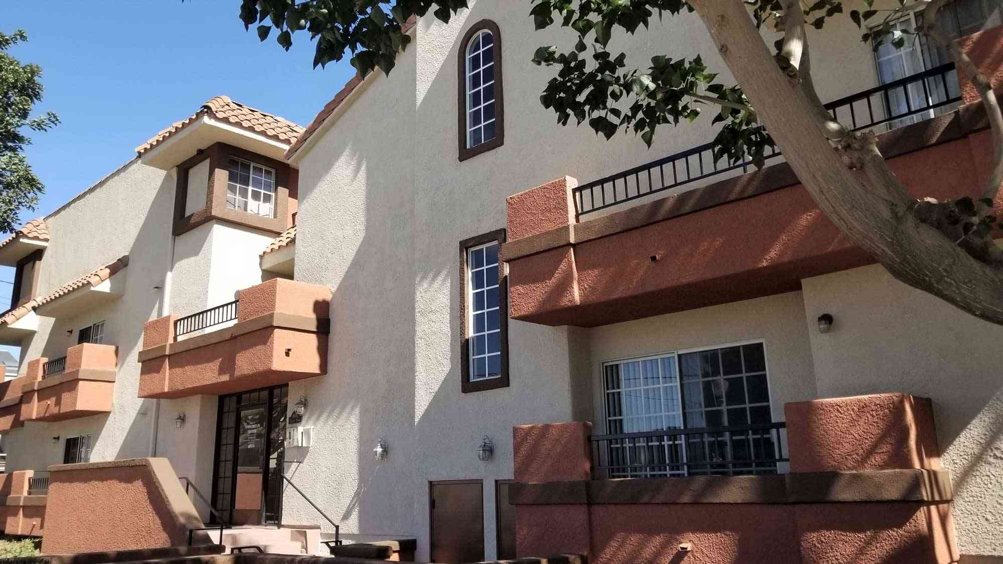 apartment entrance walkway