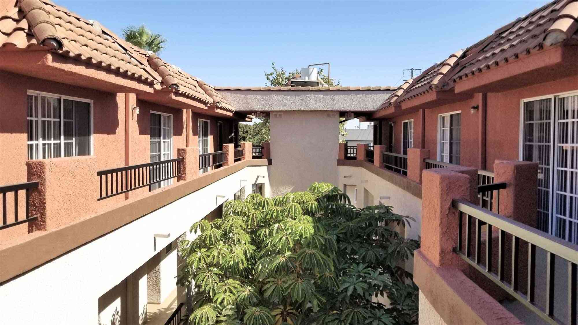 courtyard view mediterranean roofing