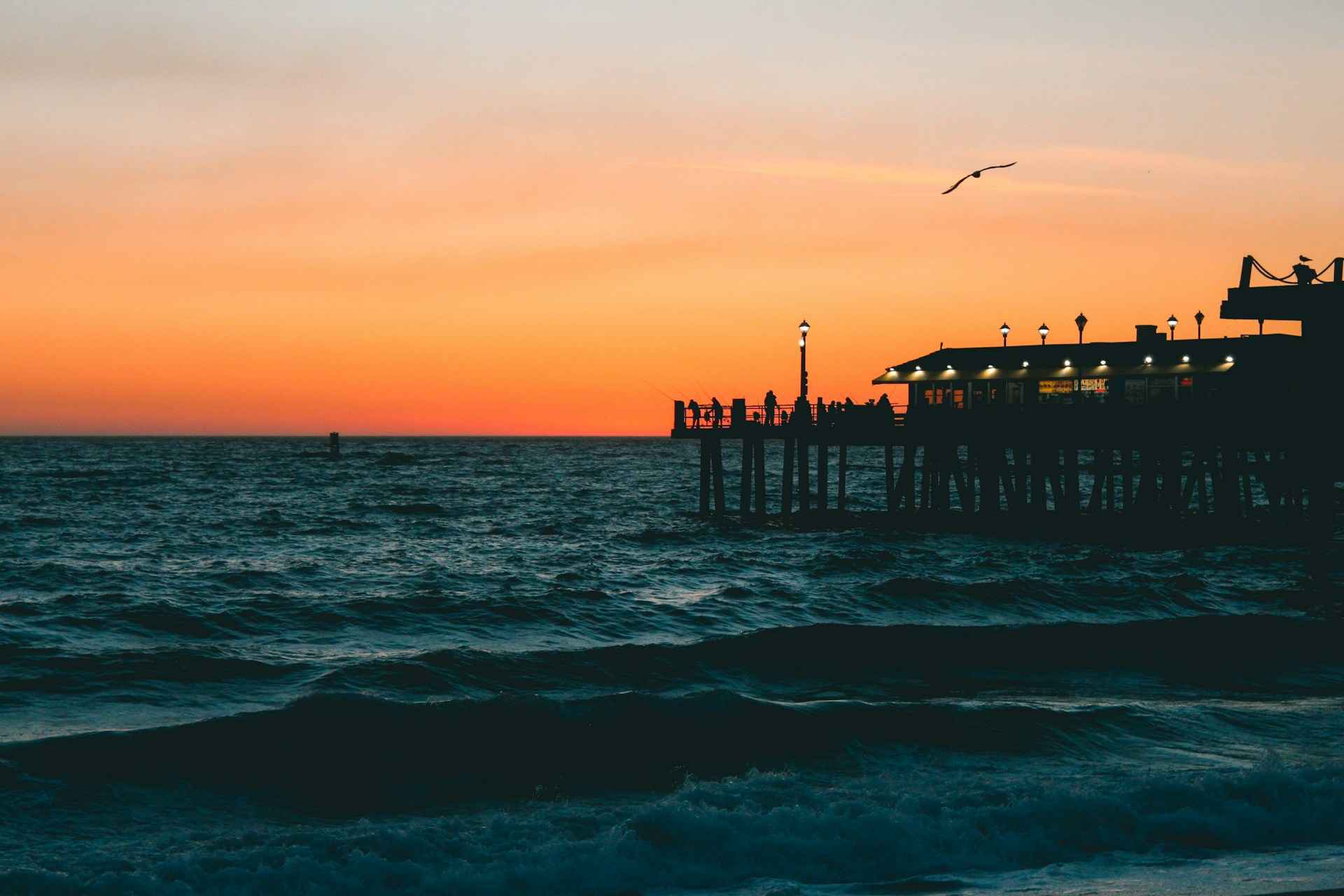 Townhomes on Emerson Redondo Beach Pier sunset
